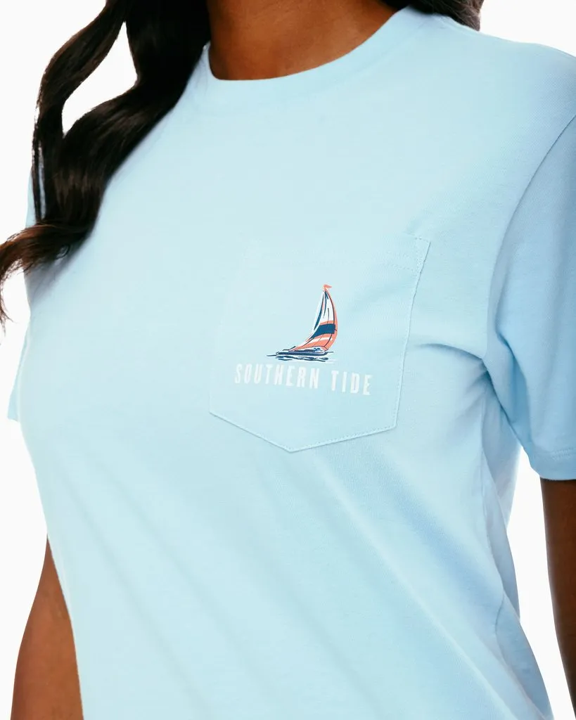 Southern Tide Sassy Sailing T-Shirt - Dream Blue