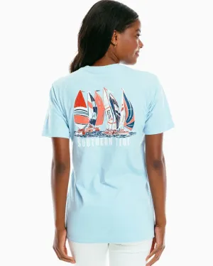 Southern Tide Sassy Sailing T-Shirt - Dream Blue