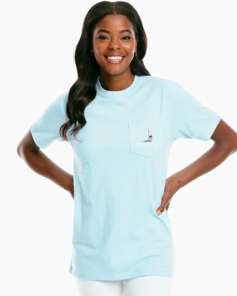 Southern Tide Sassy Sailing T-Shirt - Dream Blue