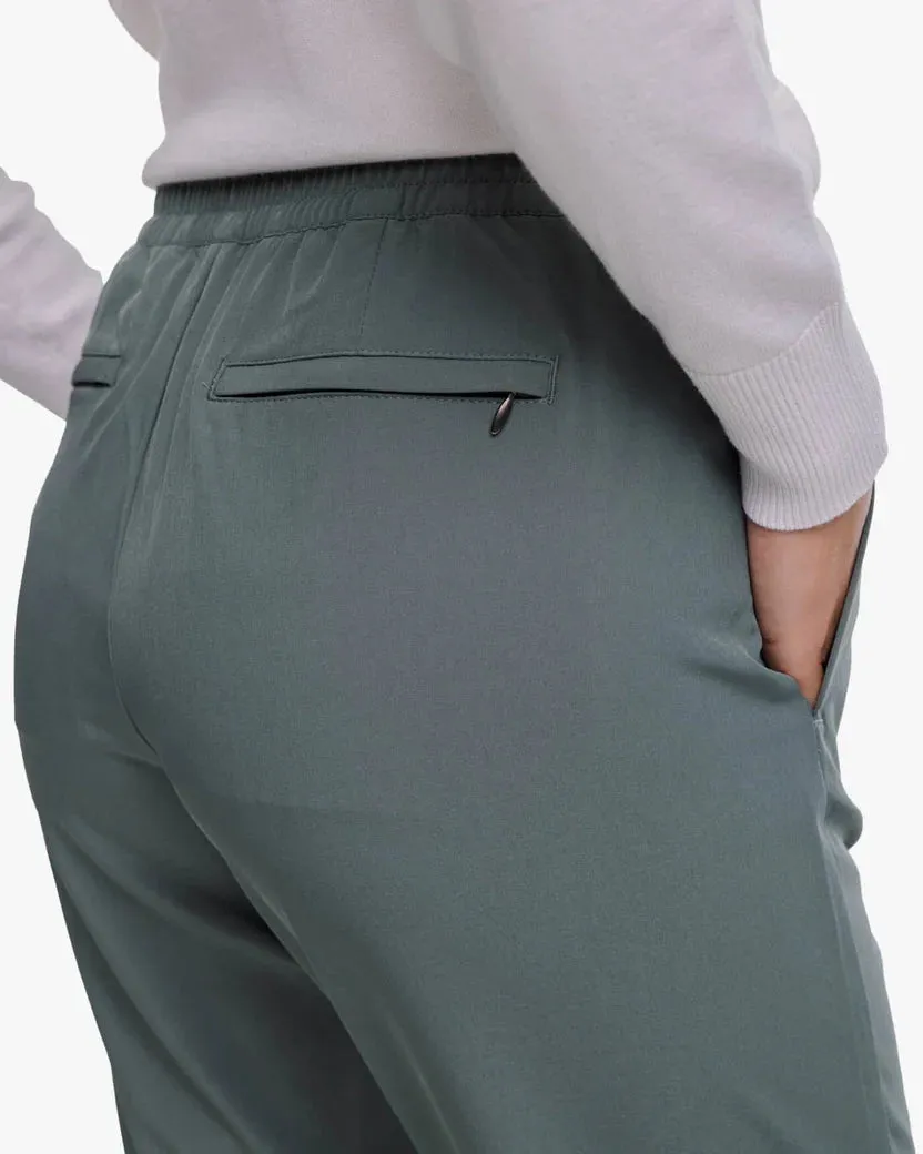 Southern Tide Women's Casey Woven Pant - Balsam Green