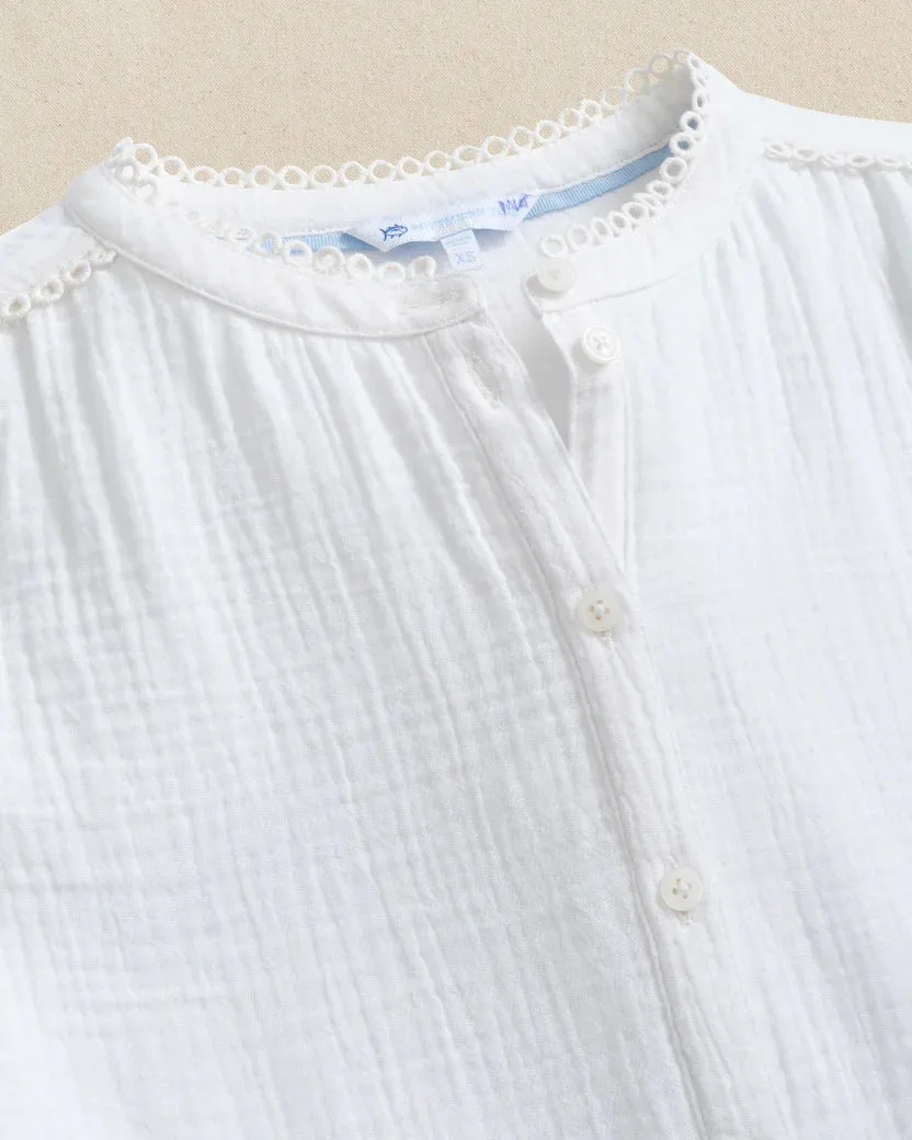 Southern Tide Women's Harlow Top - Classic White