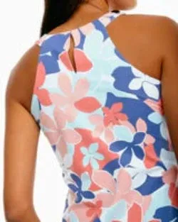 Southern Tide Women's Jennifer Petals Print Performance Tank - Citrus Punch