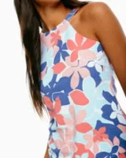 Southern Tide Women's Jennifer Petals Print Performance Tank - Citrus Punch