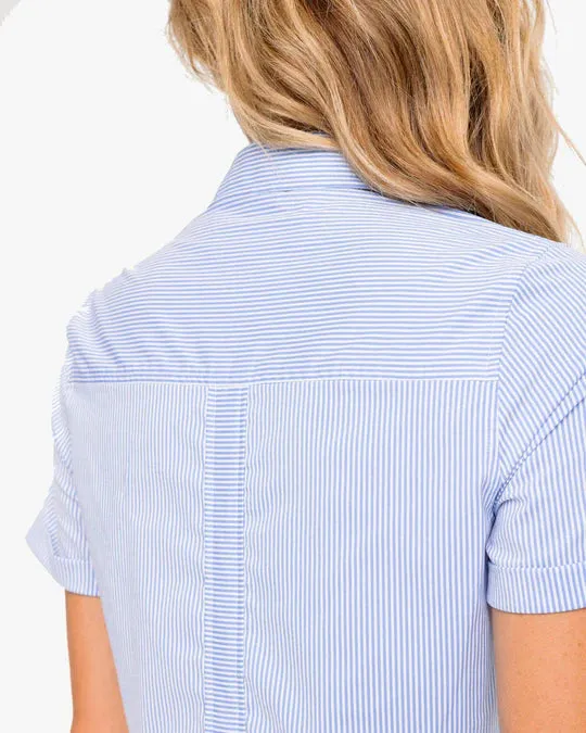 Southern Tide Women's Kamryn brrr Intercoastal Stripe Dress - Cobalt Blue