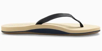 Southern Tide Women's Leather Weekend Flipjacks - Nautical Navy