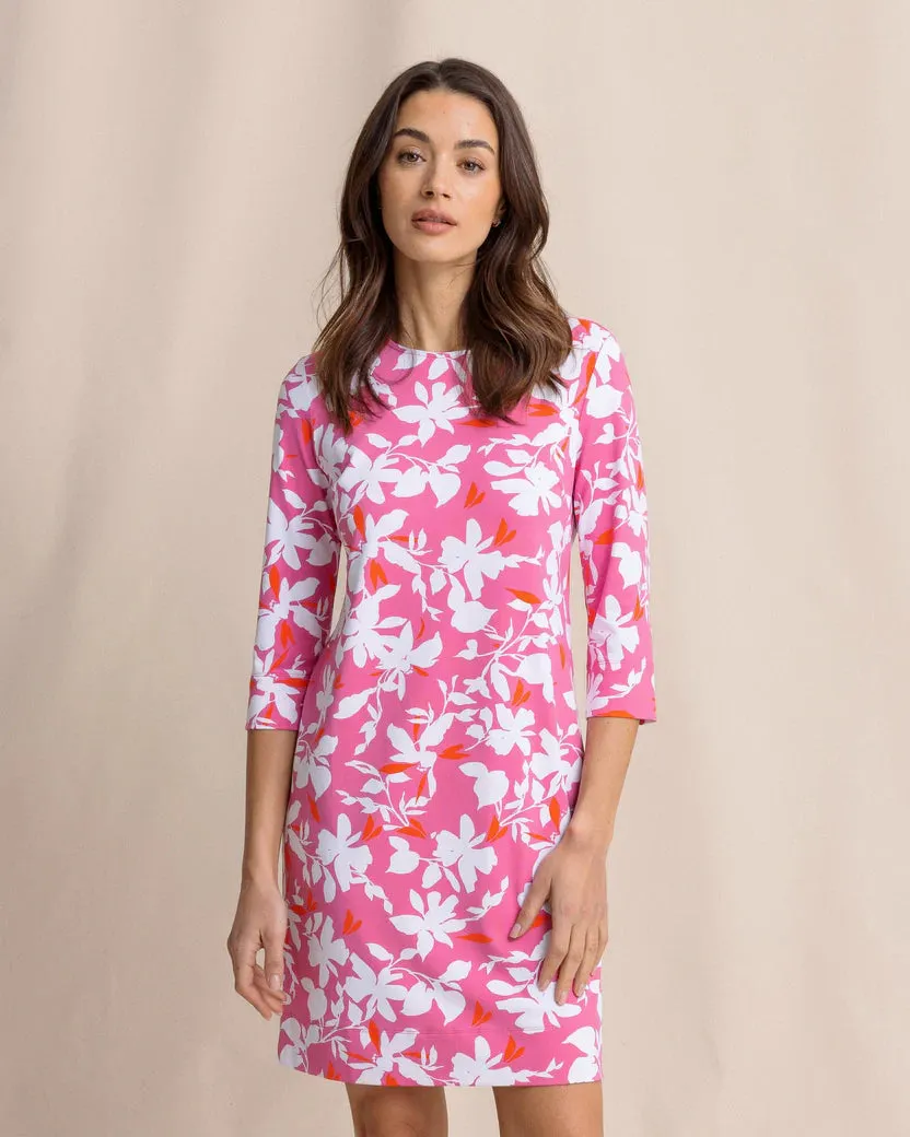Southern Tide Women's Leira Blossom Bay Printed Dress - Very Berry
