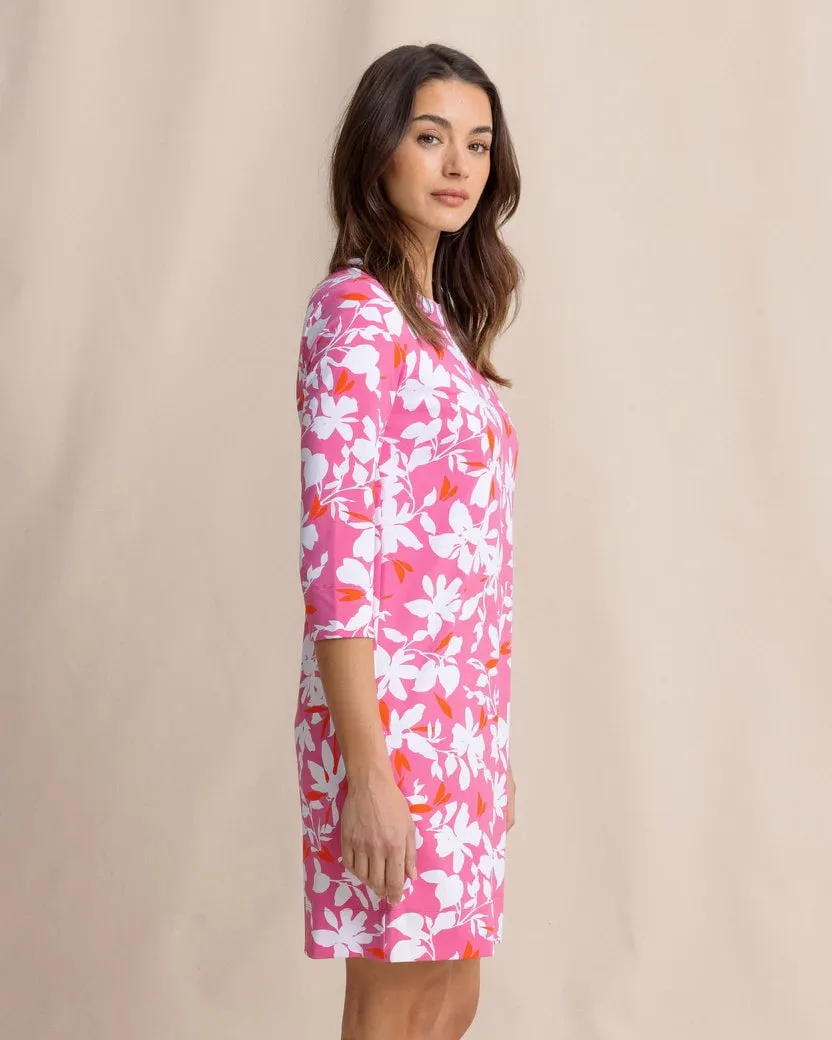 Southern Tide Women's Leira Blossom Bay Printed Dress - Very Berry