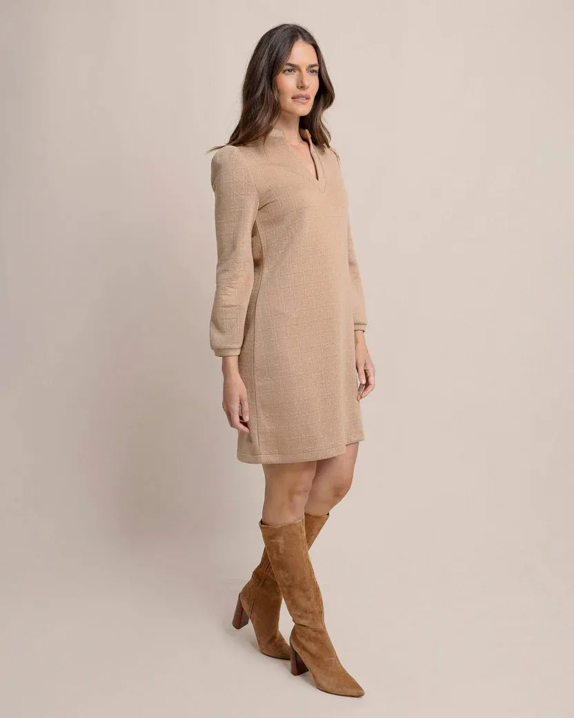 Southern Tide Women's Oren Quilted Dress - Tannin