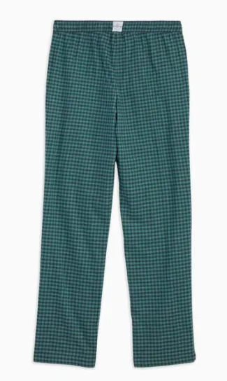 Southern Tide Women's Seaboard Gingham Lounge Pant - Heather Evening Emerald