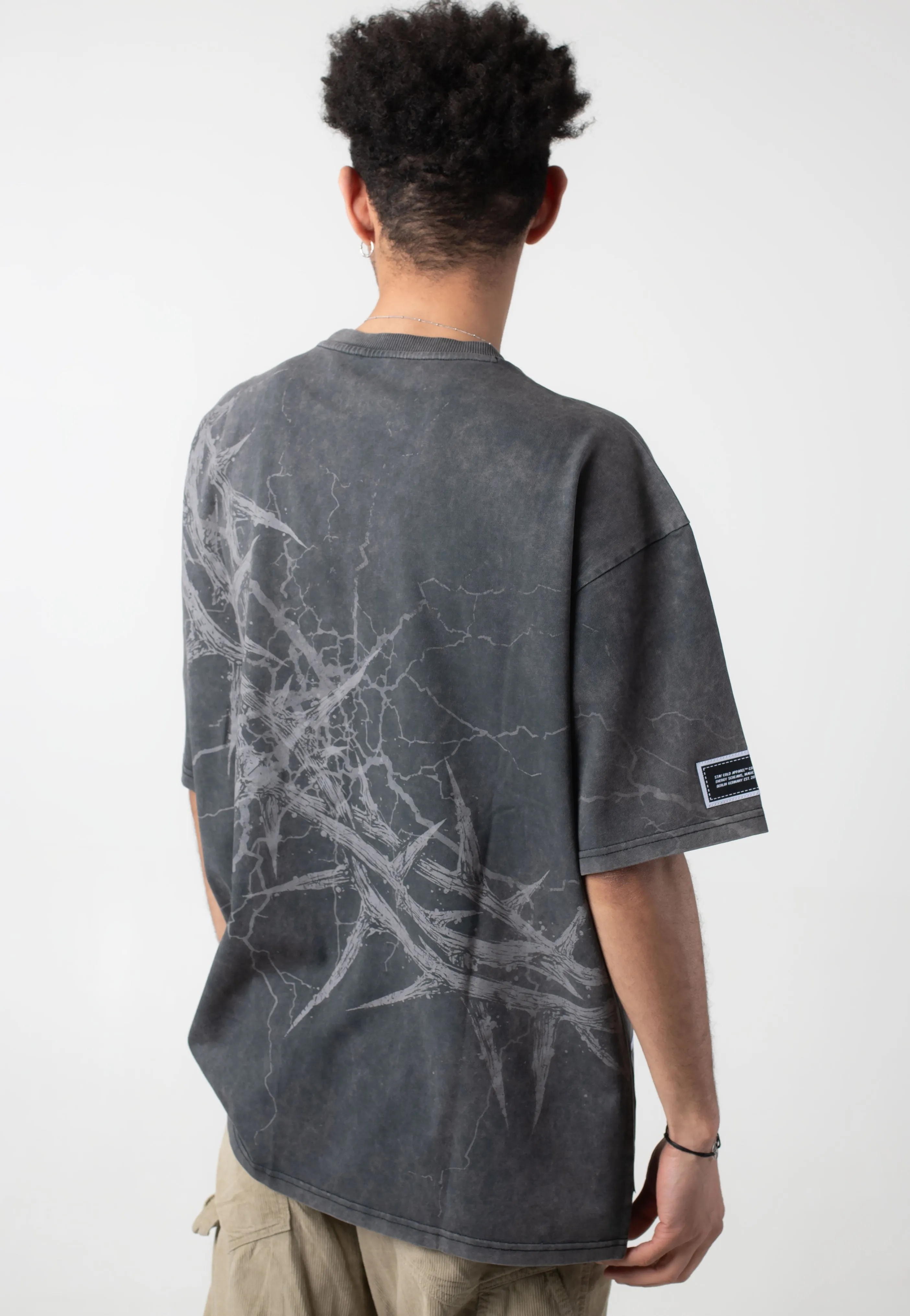 Stay Cold Apparel - Blackthorn Oversized Acid Washed Black - T-Shirt