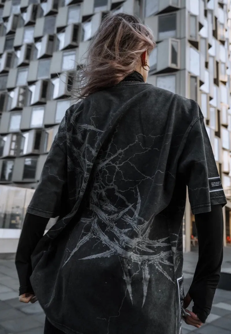 Stay Cold Apparel - Blackthorn Oversized Acid Washed Black - T-Shirt