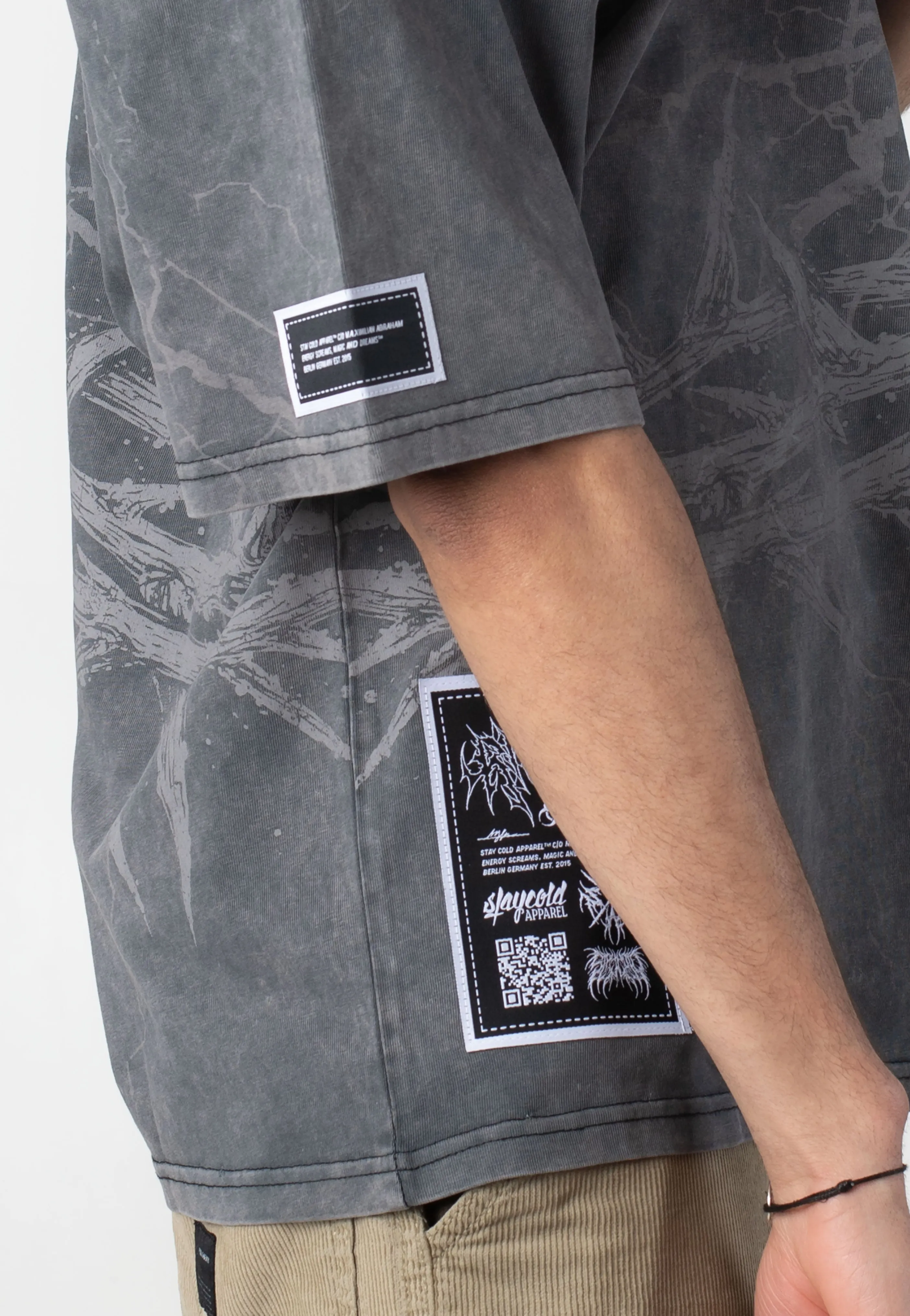 Stay Cold Apparel - Blackthorn Oversized Acid Washed Black - T-Shirt