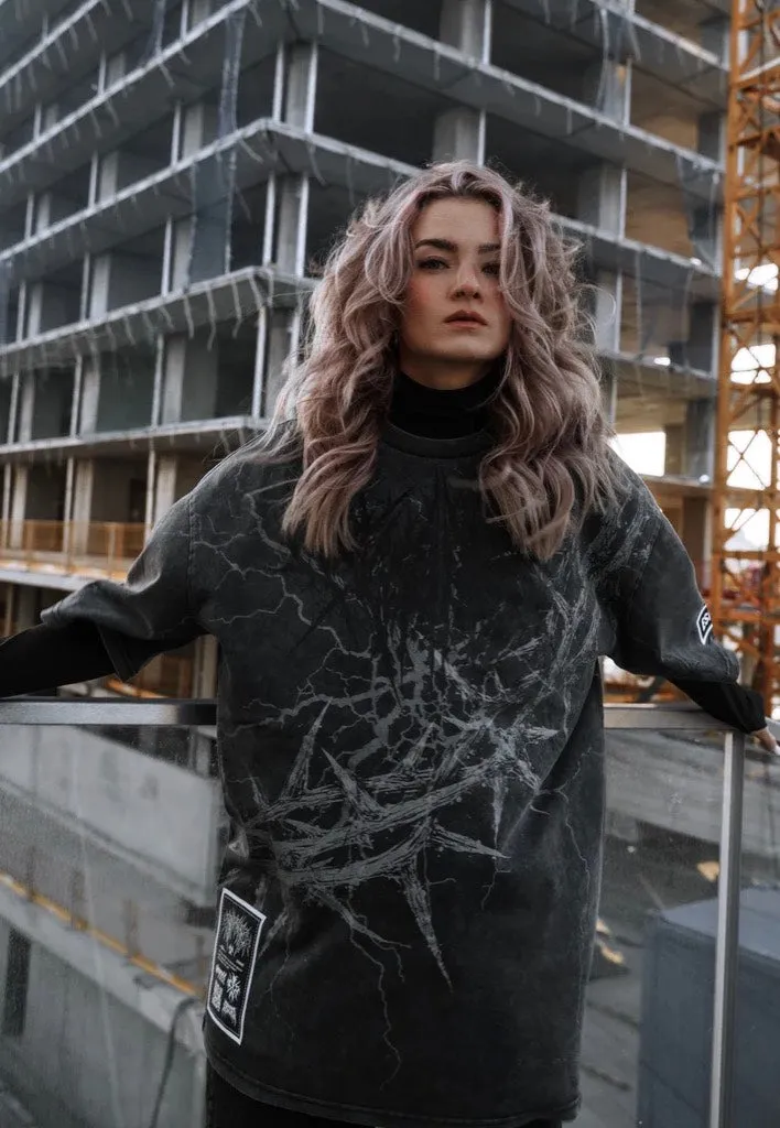 Stay Cold Apparel - Blackthorn Oversized Acid Washed Black - T-Shirt