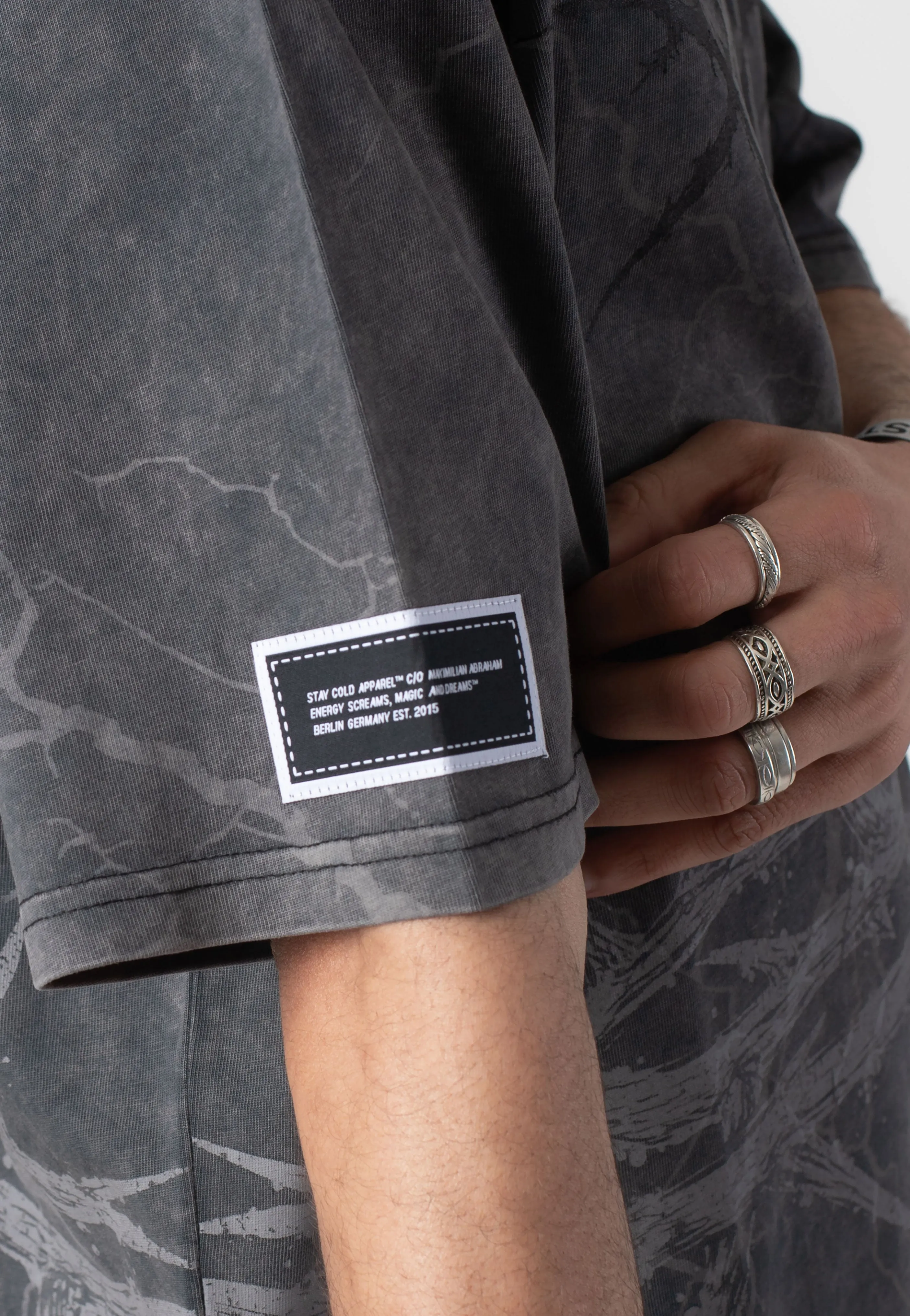 Stay Cold Apparel - Blackthorn Oversized Acid Washed Black - T-Shirt