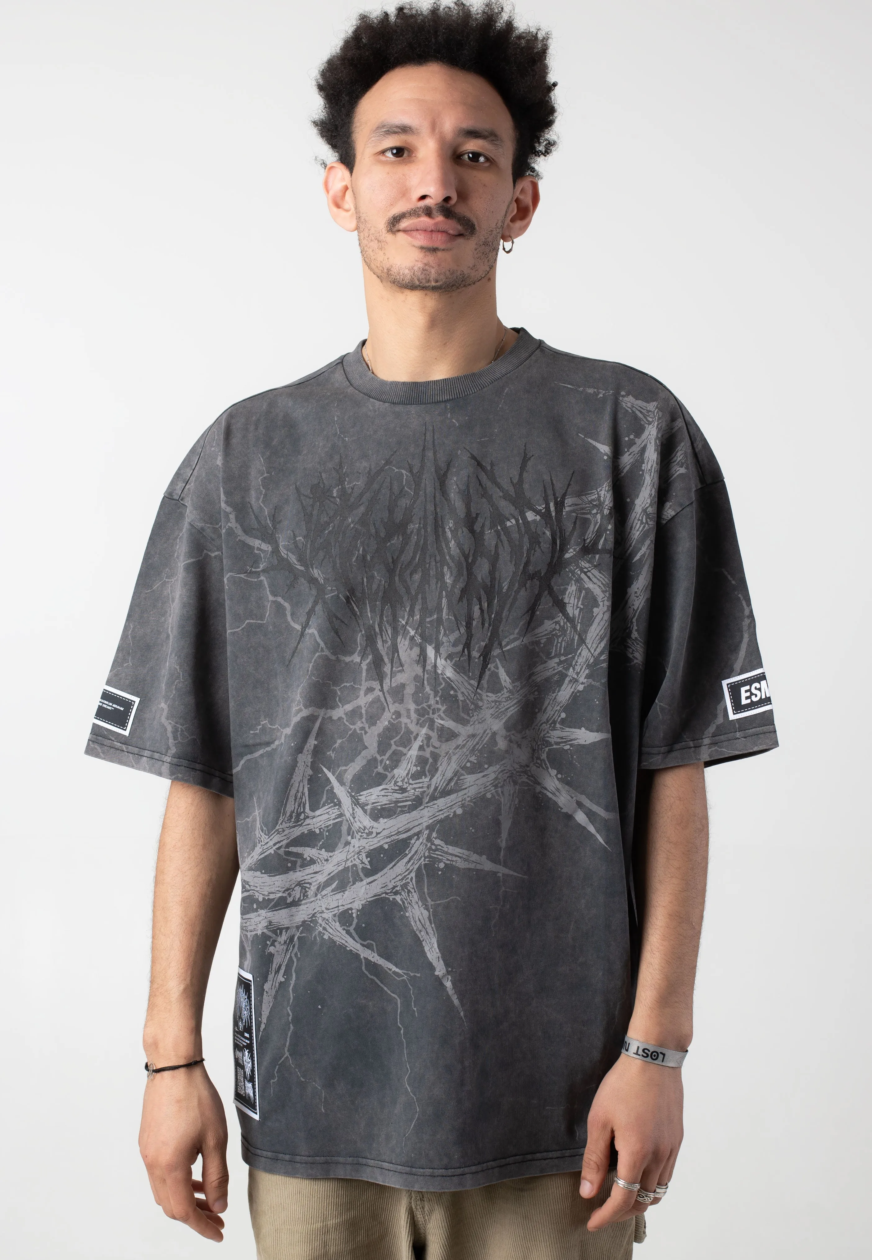 Stay Cold Apparel - Blackthorn Oversized Acid Washed Black - T-Shirt