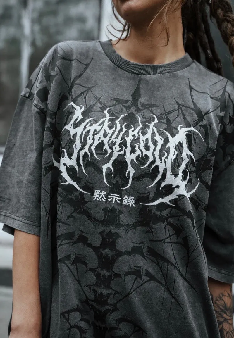 Stay Cold Apparel - Nocturnal Lifelines Heavy Oversized Acid Washed - T-Shirt