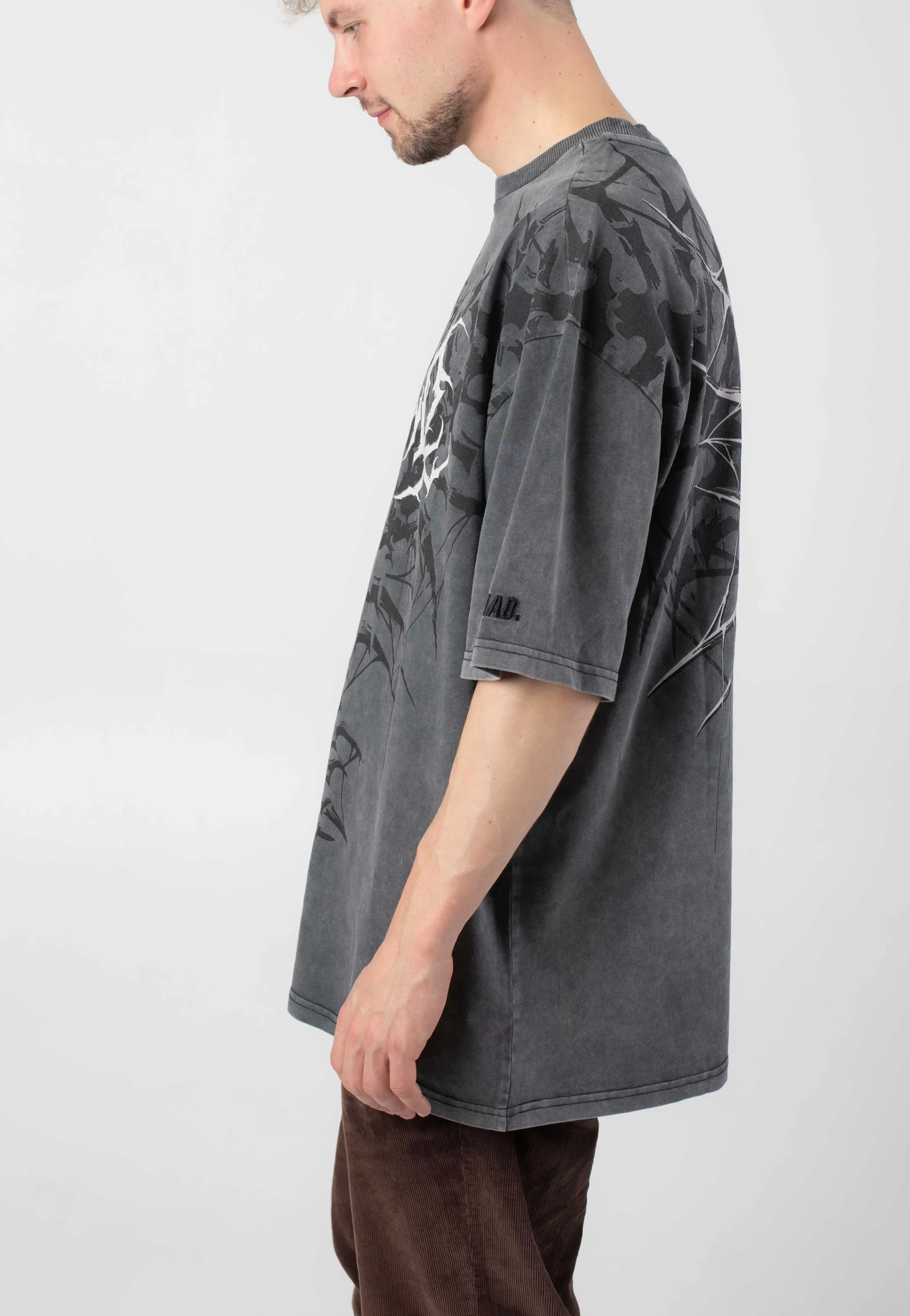Stay Cold Apparel - Nocturnal Lifelines Heavy Oversized Acid Washed - T-Shirt
