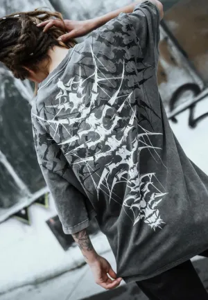 Stay Cold Apparel - Nocturnal Lifelines Heavy Oversized Acid Washed - T-Shirt