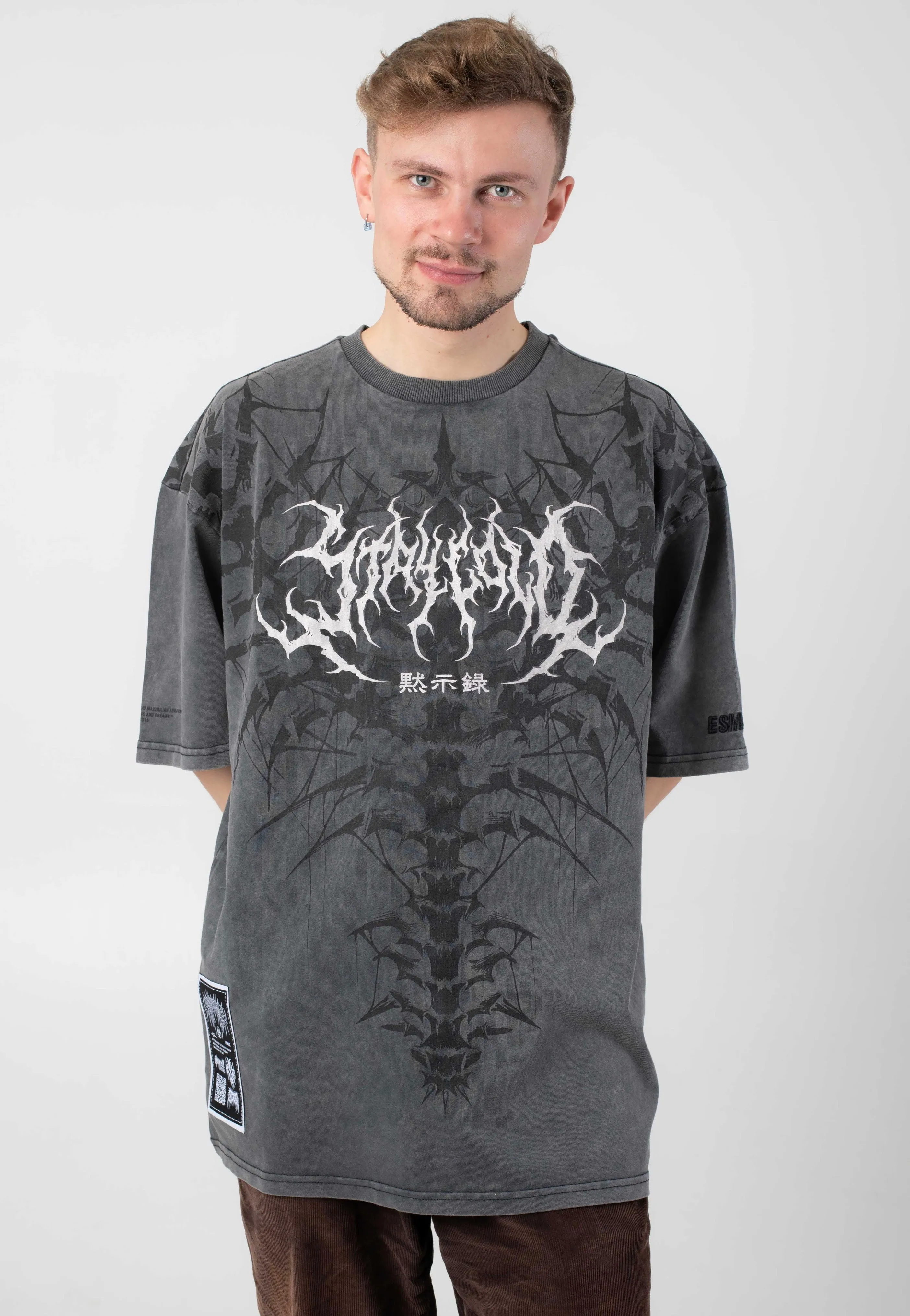 Stay Cold Apparel - Nocturnal Lifelines Heavy Oversized Acid Washed - T-Shirt