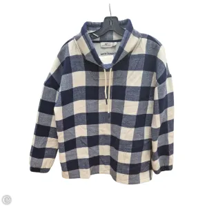 Sweatshirt Collar By Vineyard Vines In Blue & White, Size: M