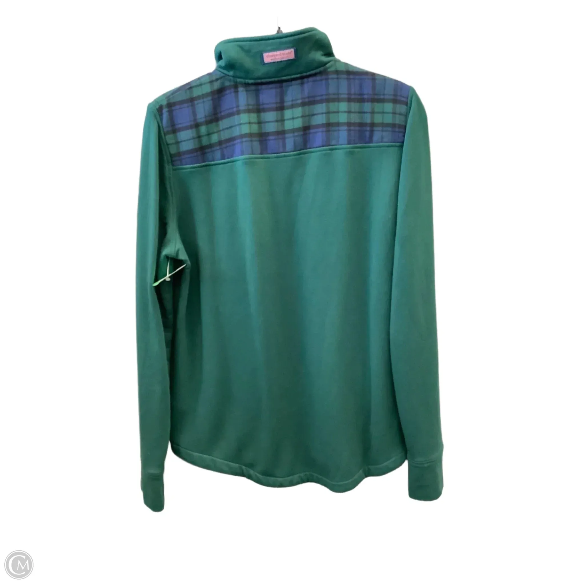 Sweatshirt Collar By Vineyard Vines In Green, Size: L