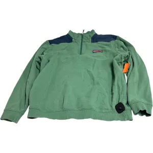 Sweatshirt Collar By Vineyard Vines In Green, Size: L