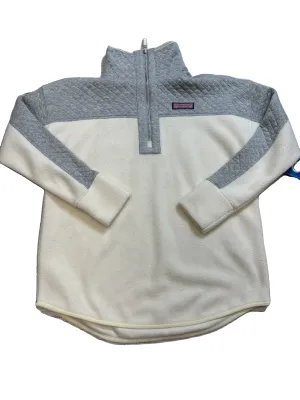 Sweatshirt Collar By Vineyard Vines In Grey & White, Size: Xxs