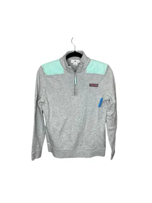 Sweatshirt Collar By Vineyard Vines In Grey, Size: S