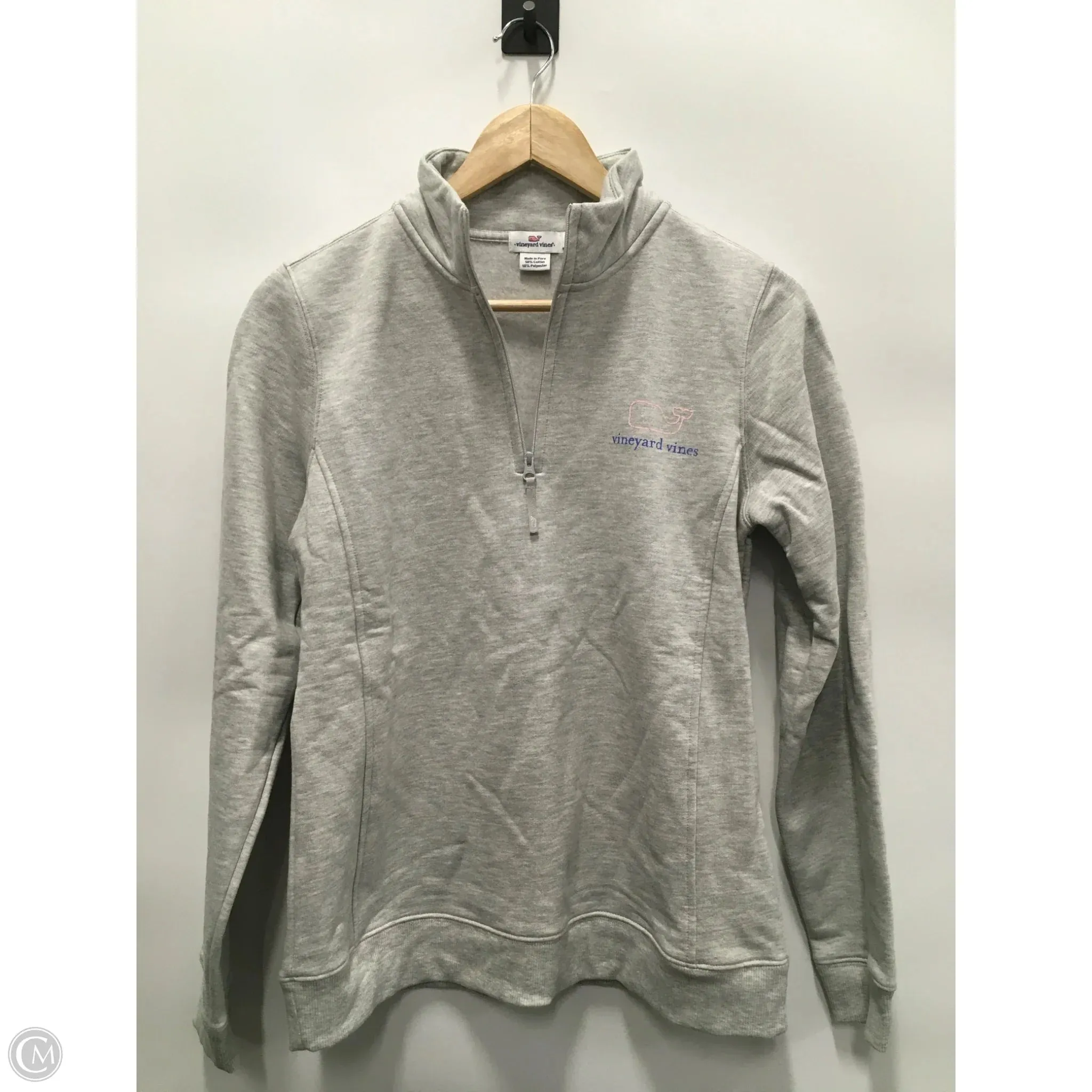 Sweatshirt Crewneck By Vineyard Vines In Grey, Size: S