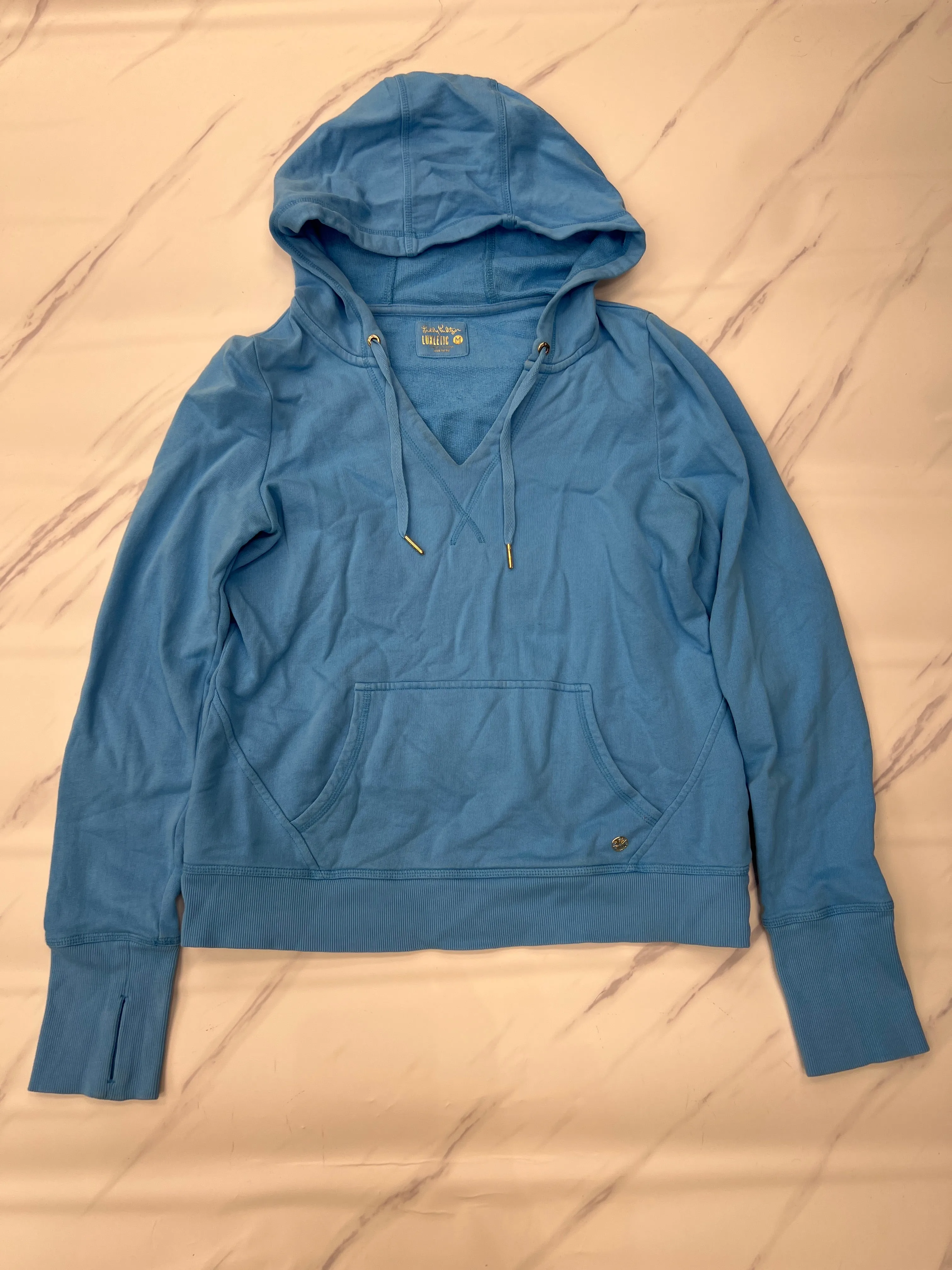 Sweatshirt Hoodie By Lilly Pulitzer In Blue, Size: M