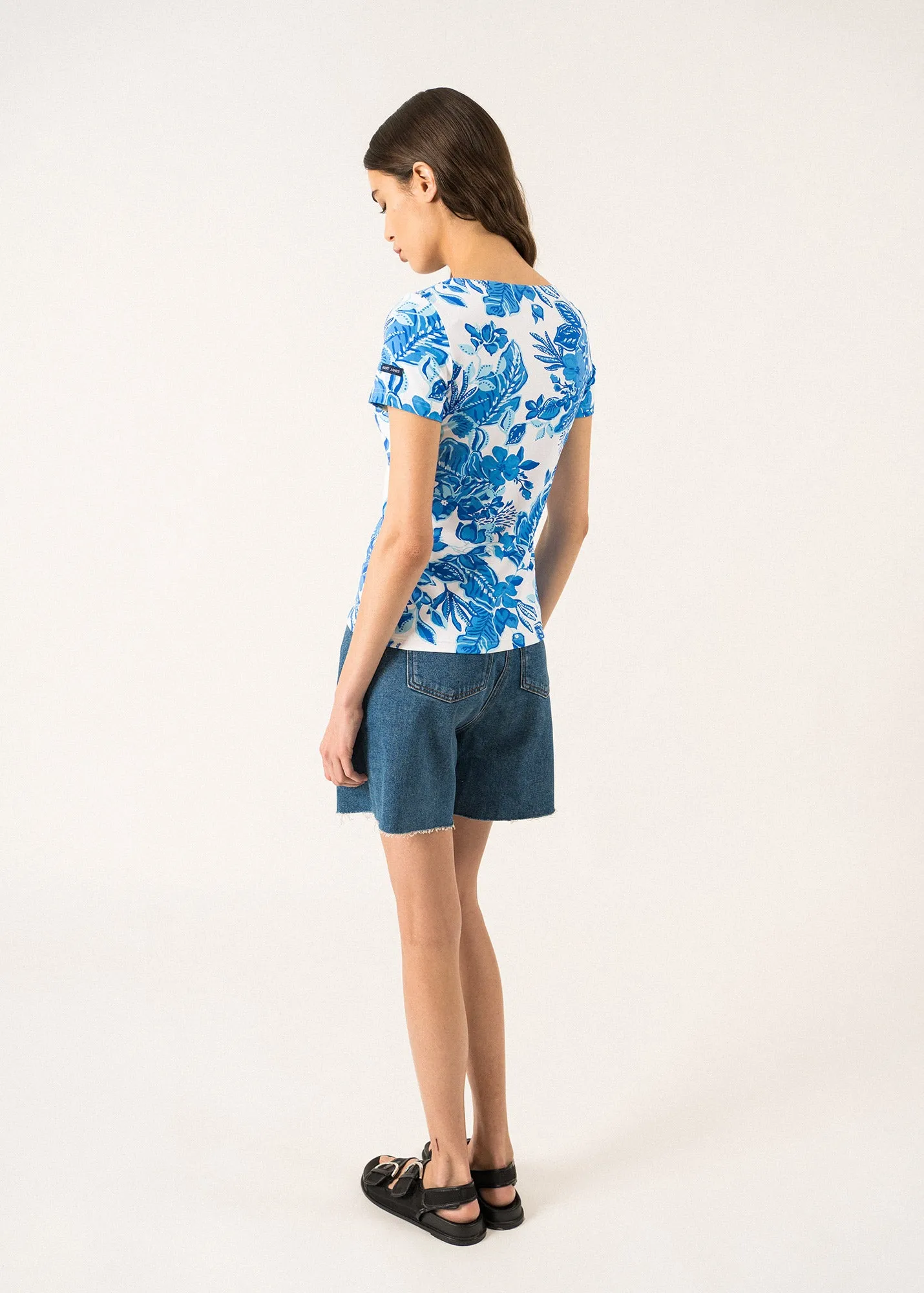 T-shirt imprim Garde-Cte - SAINT JAMES x Lilly Pulitzer (SOLEIL AZUR)