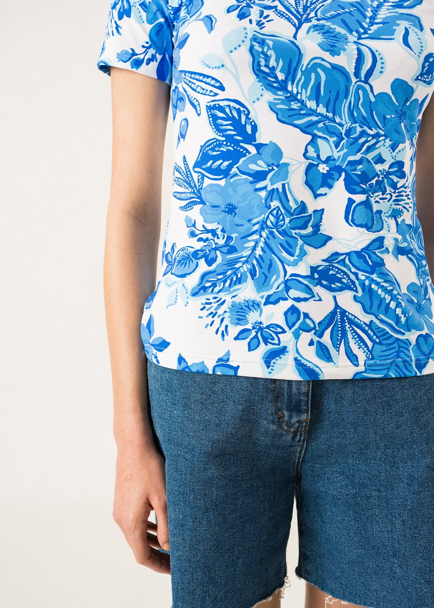T-shirt imprim Garde-Cte - SAINT JAMES x Lilly Pulitzer (SOLEIL AZUR)