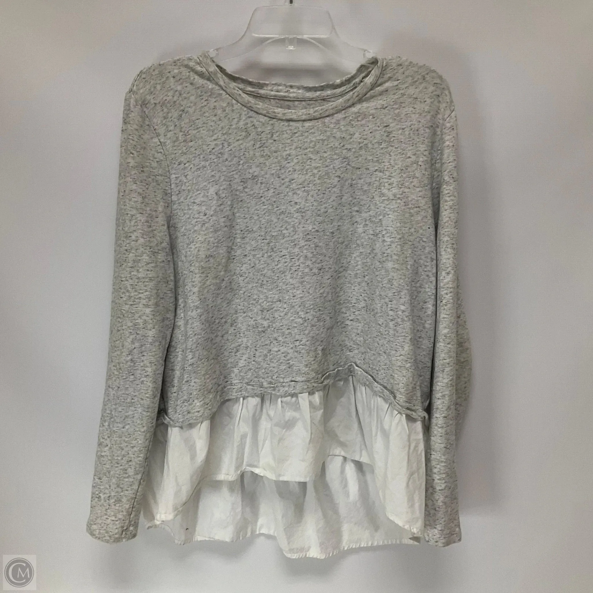 Top Long Sleeve By Vineyard Vines In Grey, Size: Xl