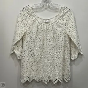 Top Long Sleeve By Vineyard Vines In White, Size: Xs