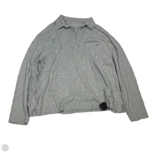 Top Long Sleeve Designer By Vineyard Vines In Grey, Size: Xl