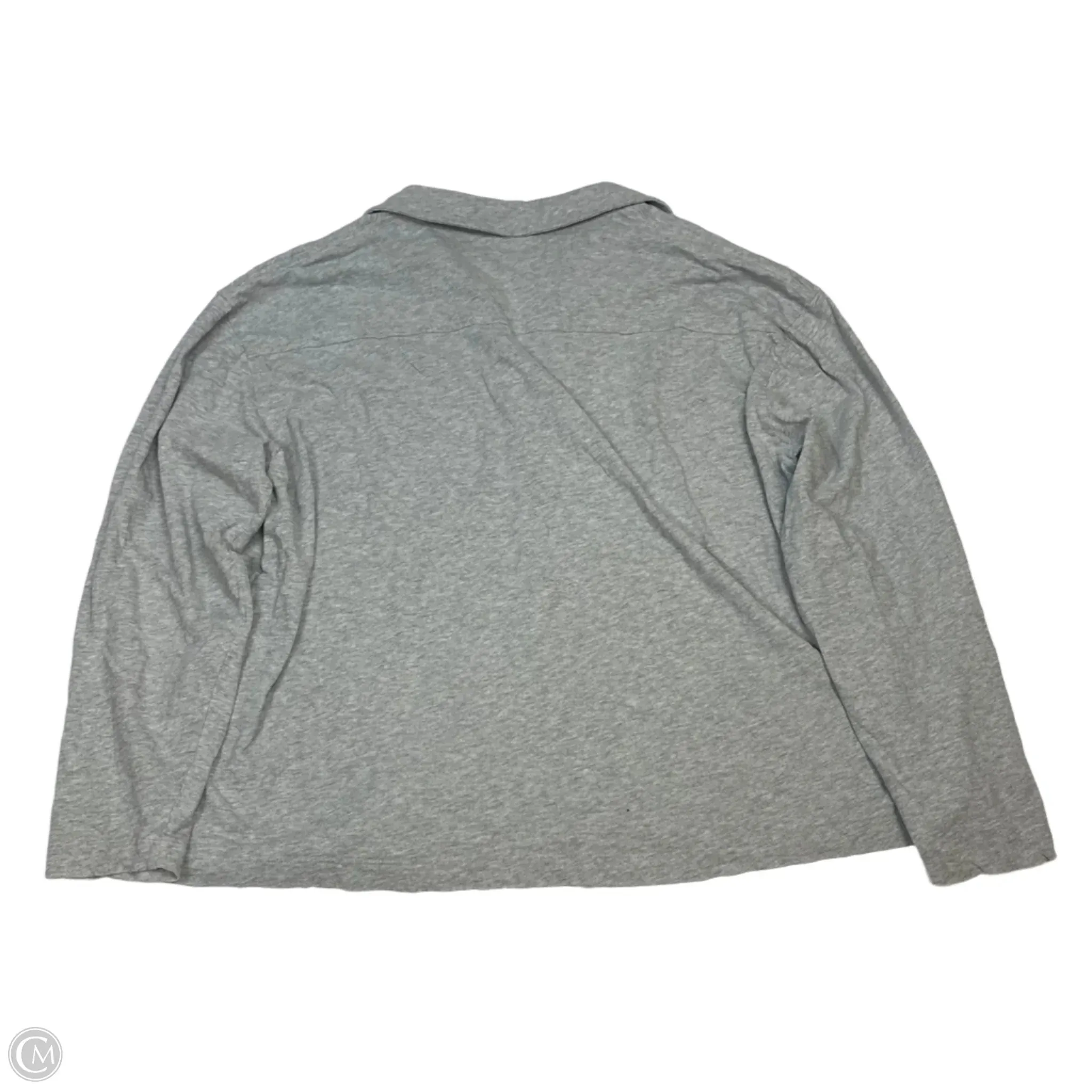 Top Long Sleeve Designer By Vineyard Vines In Grey, Size: Xl