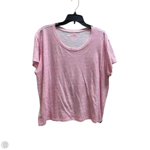 Top Short Sleeve By Vineyard Vines In Pink, Size: Xl