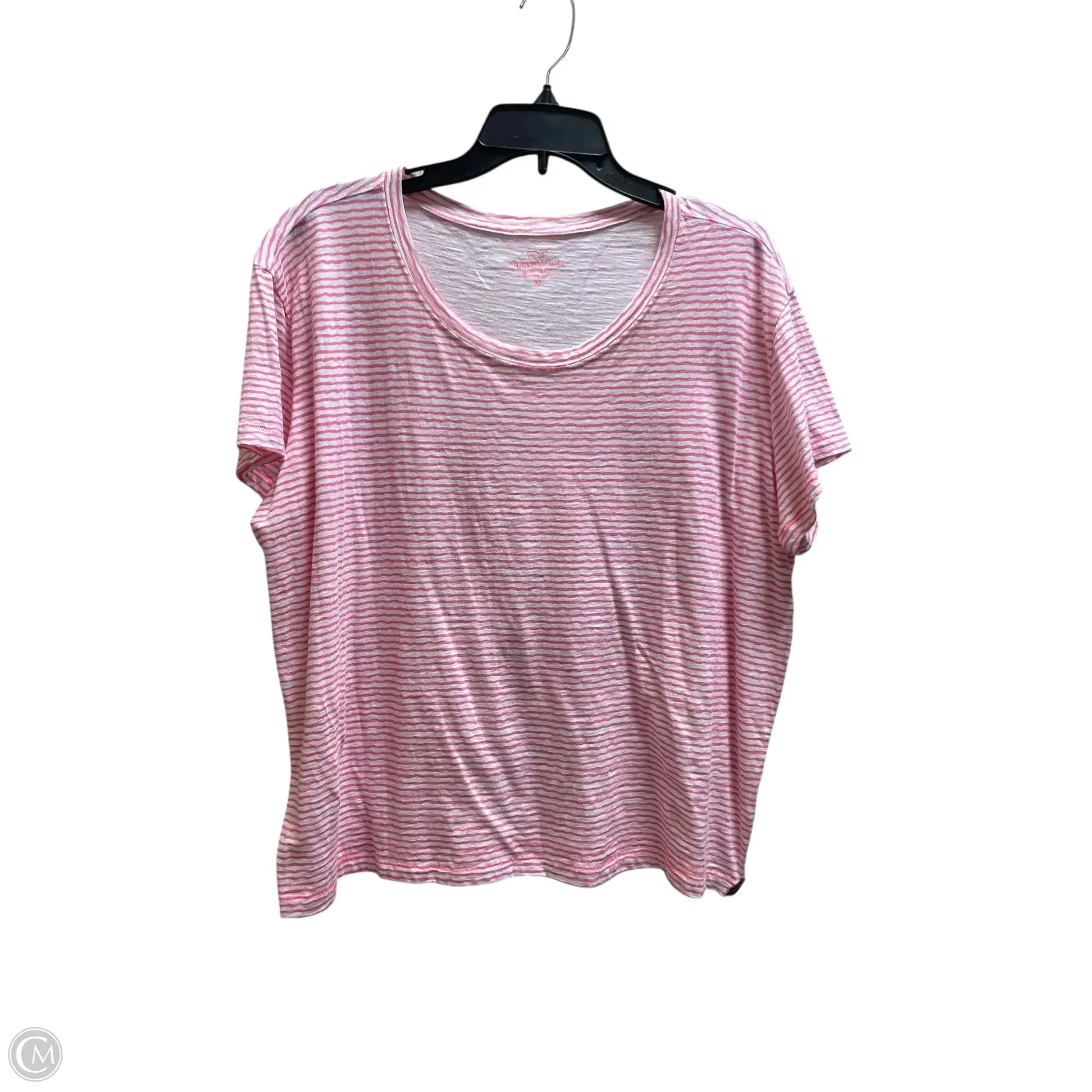 Top Short Sleeve By Vineyard Vines In Pink, Size: Xl