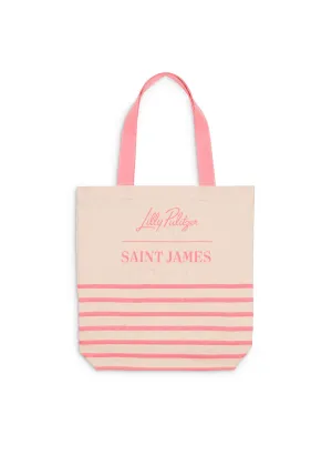 Tote bag ray - SAINT JAMES x Lilly Pulitzer (ECRU/NEON)