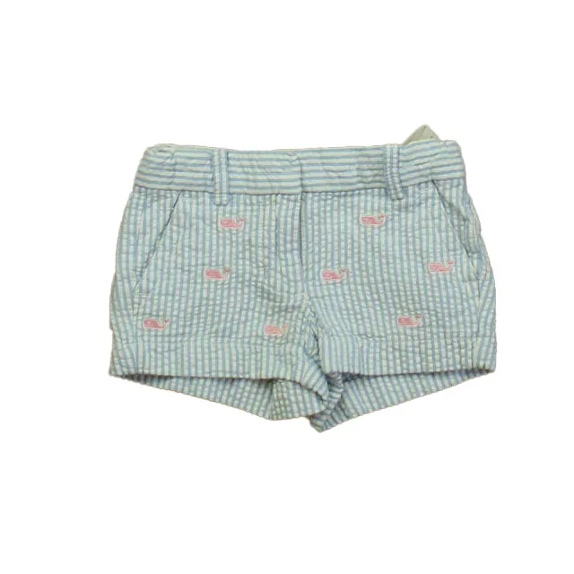 Vineyard Vines Girls Blue Stripe Shorts