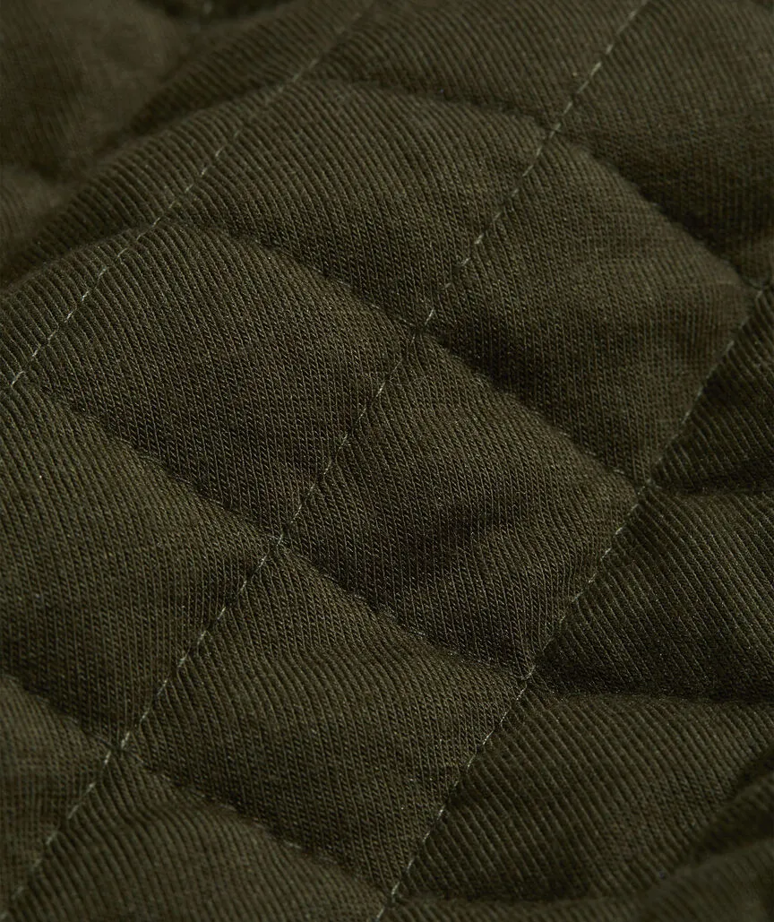 Vineyard Vines Women's Diamond Quilted Dreamcloth Shep Shirt - Forest Olive