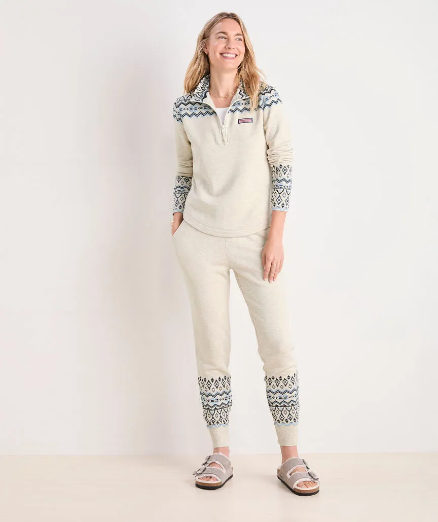 Vineyard Vines Women's Dreamcloth Fair Isle Relaxed Shep Shirt - Festive Fairisle NN