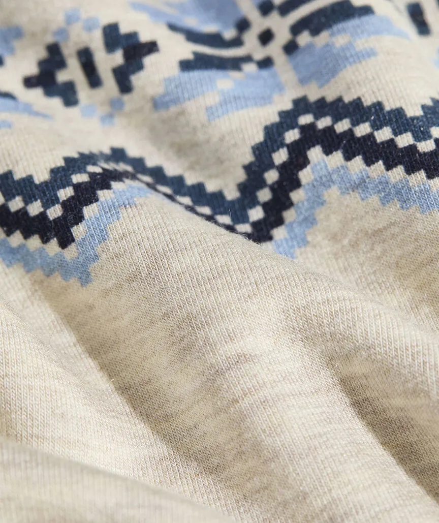 Vineyard Vines Women's Dreamcloth Fair Isle Relaxed Shep Shirt - Festive Fairisle NN