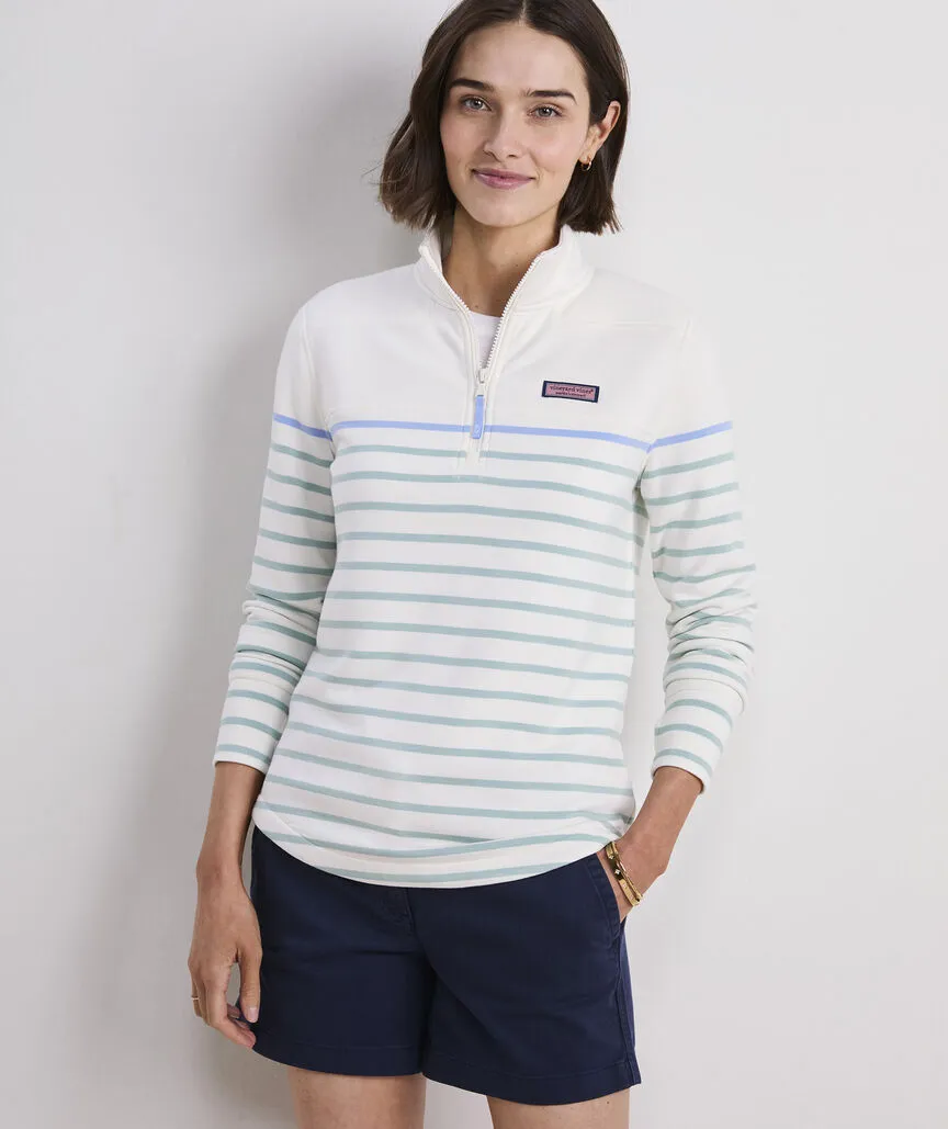 Vineyard Vines Women's Dreamcloth Shep Shirt - SB Stripe W/AH/SB