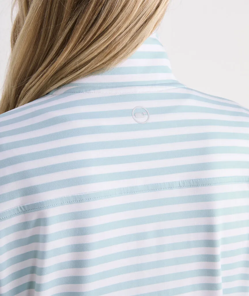 Vineyard Vines Women's Striped Sankaty Shep Shirt -Botanica Stripe AH/W